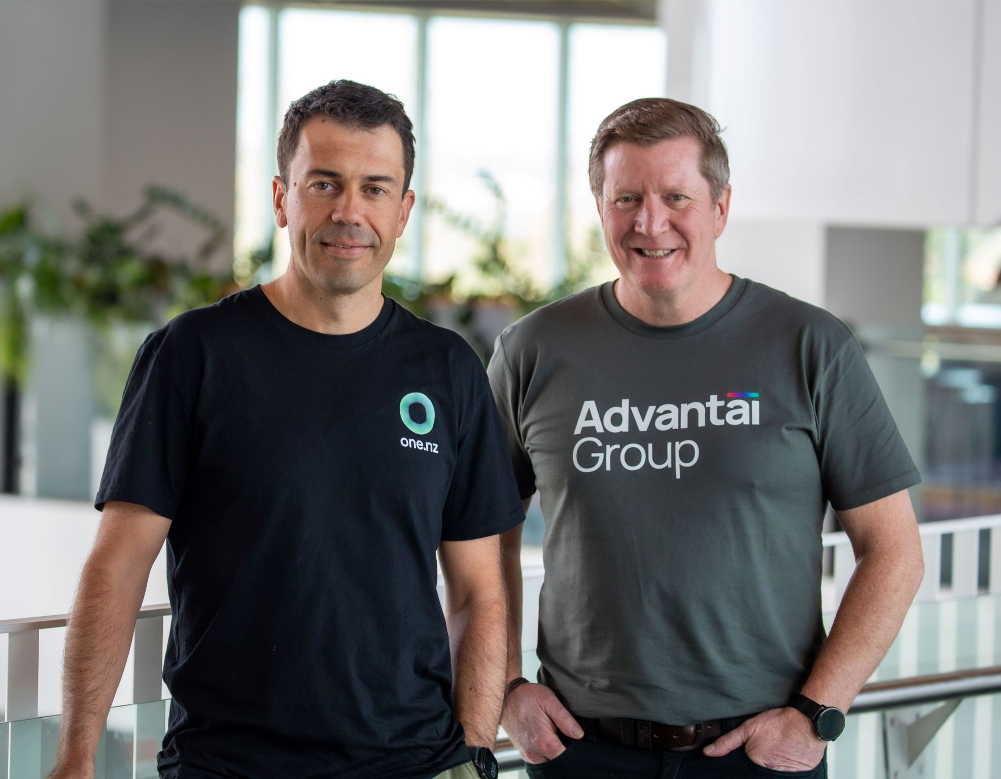 Kieran Byrne, Chief Technology Officer at One NZ & David Joss, CEO of Advantai Group